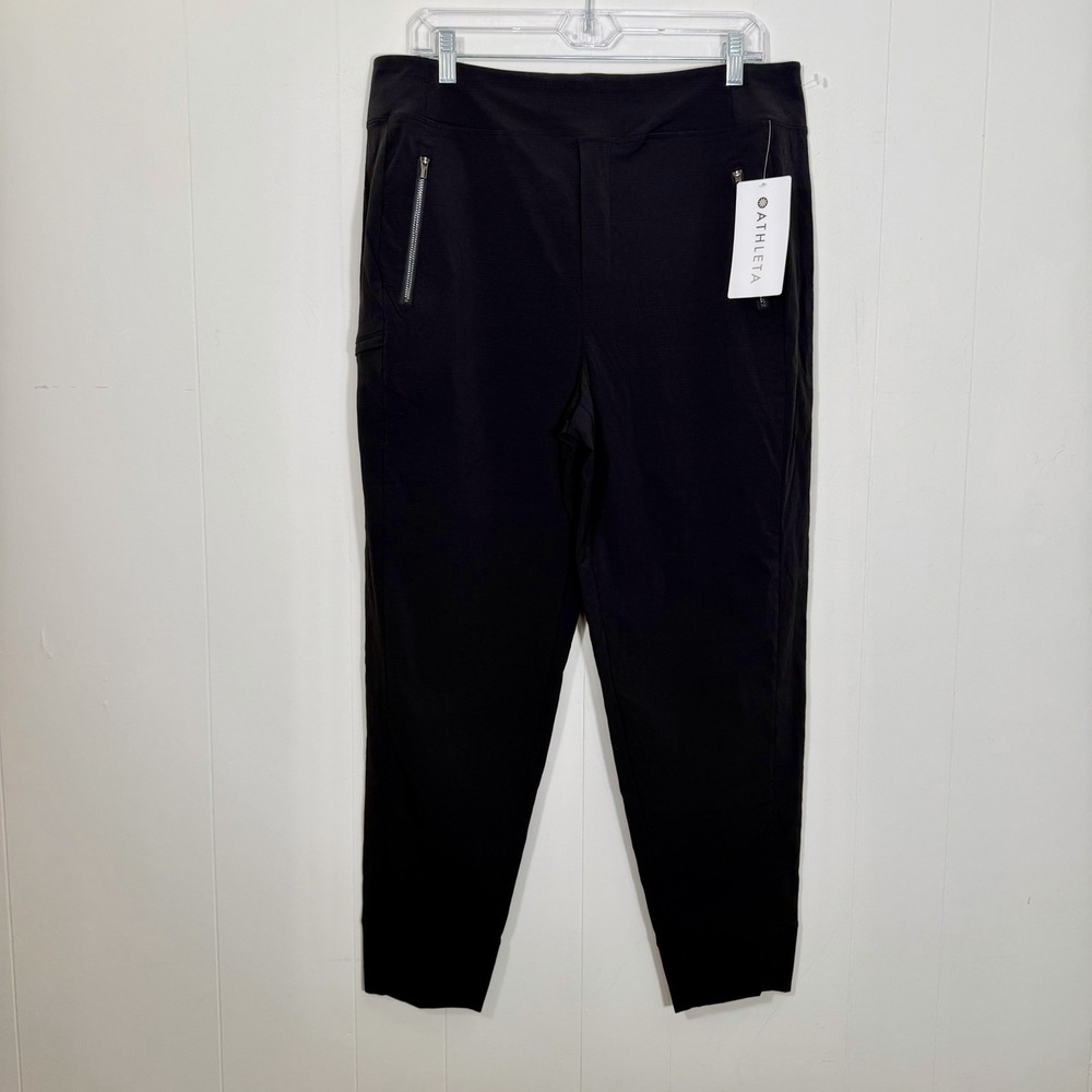 Athleta Trekkie North High Rise Jogger Womens Size 14 Black Active Gorpcore New